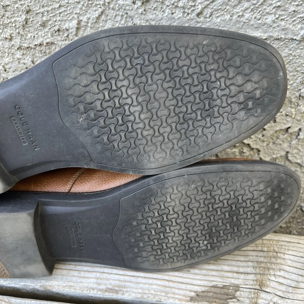 Cole Haan Shoes Men Size 12 Day Plain Toe Oxford Taos Tan